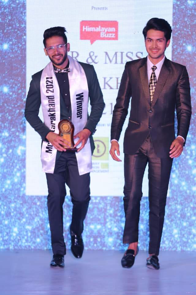 Ayush with Mr. Uttarakhand 2020 Subodh Uniyal Ayush with Mr. Uttarakhand 2020 Subodh Uniyal