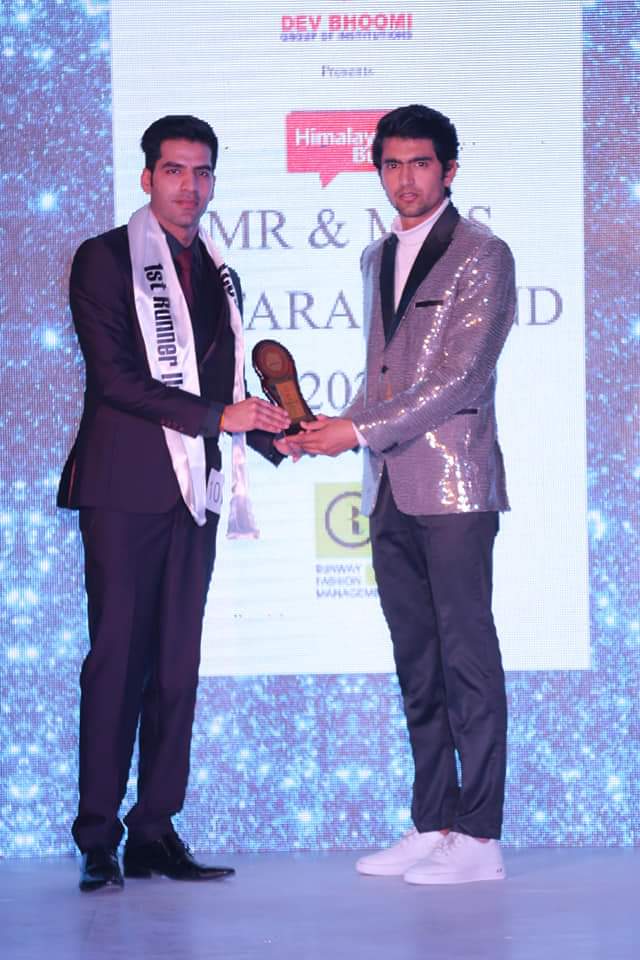 Yuvraj Dutta with Mr Uttarakhand 2020 Runner Up Avin Tyagi