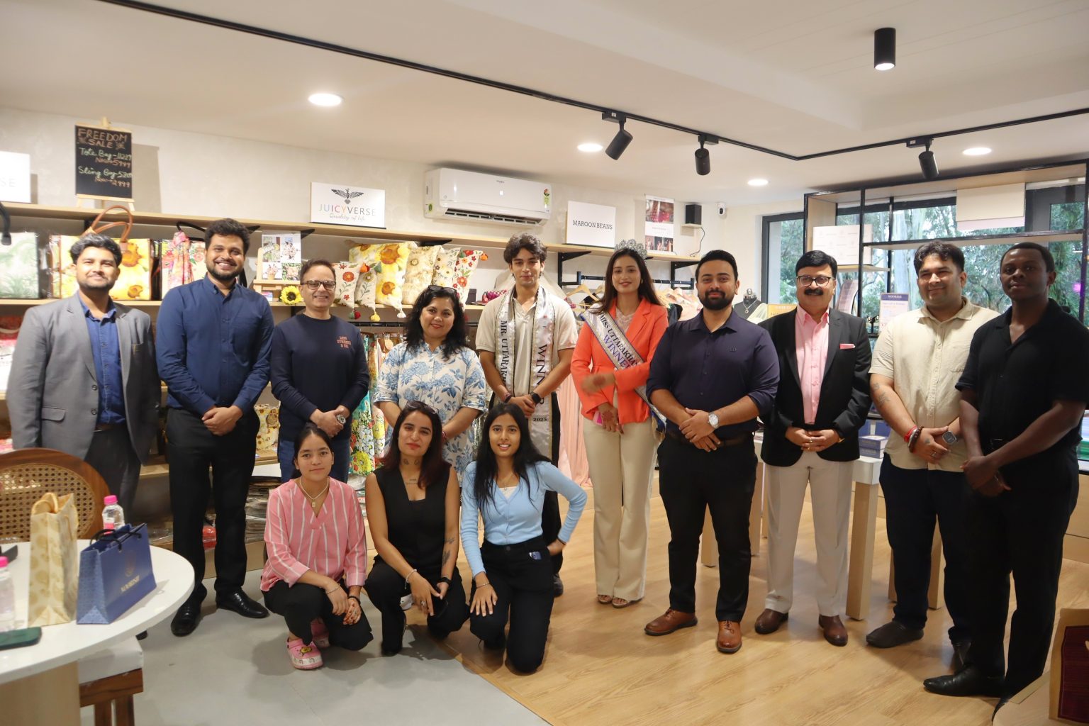 Miss Uttarakhand 2025 Meghna Thakur & Mr. Uttarakhand 2025 Ayush Rawat Visit Unhu Startup Emporium in Dehradun